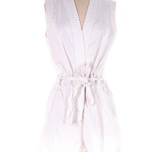 New Designer Derek Lam Collective White Sleeveless Romper